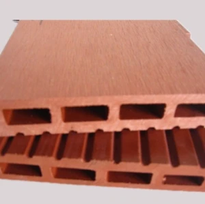 hollow decking wood plastic composite decking floor