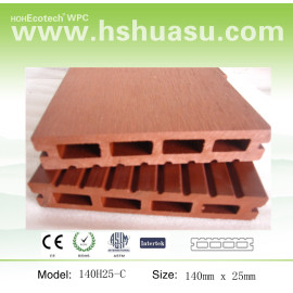 hollow decking wood plastic composite decking floor