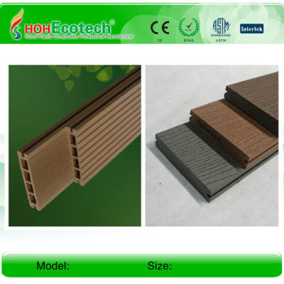 hollow decking wood plastic composite decking floor