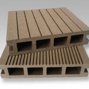 hollow decking wood plastic composite decking floor