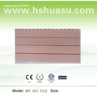 wood plastic composite tile