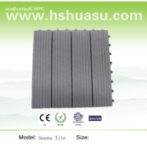 300x300mm dark grey  plastic composite tile