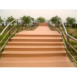 Public decoration material  Waterproof wpc flooring public construction  composite decking   outdoor  wpc decking board
