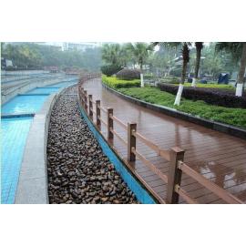 150x25mm  Public decoration material  Waterproof wpc flooring public construction  composite decking   outdoor  wpc decking board