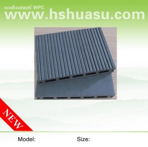 145x22mm custom-length wood plastic composite decking  public construction  composite decking   outdoor  wpc decking board