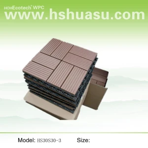 wood plastic composite diy decking tile