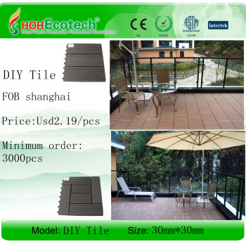 waterproof balcony decking tiles wpc decking tiles