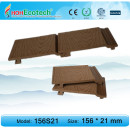 кофейного цвета WPC стены сайдингом