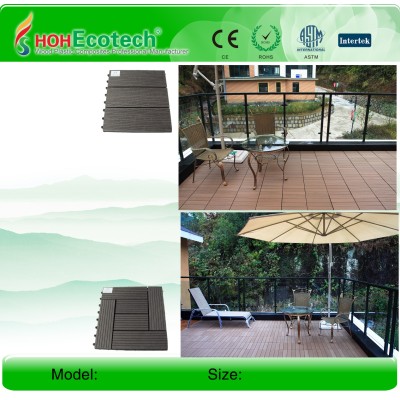Best seller household /outdoor Non-Slip, Wear-Resistant wpc decking tiles