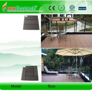 Best seller household /outdoor Non-Slip, Wear-Resistant wpc decking tiles