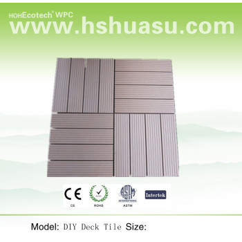 CE, ROHS, ASTM, ISO9001, ISO14001 WPC настилов / пол плиткой
