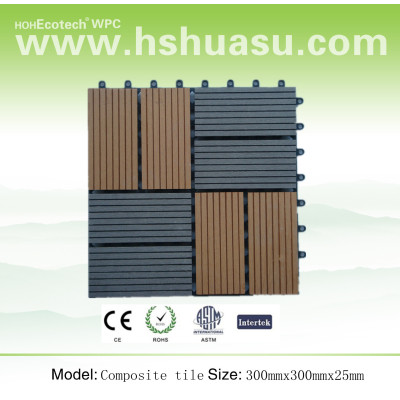 CE, ROHS,ASTM,ISO9001,ISO14001 WPC decking/flooring  tiles
