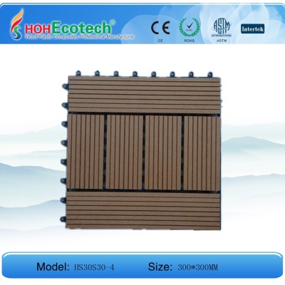 wood plastic composite diy decking tile