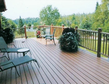 Terrace decking flooring