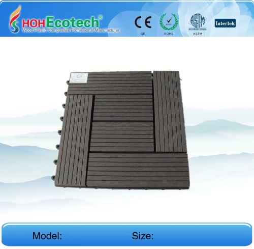 Non-Slip, Wear-Resistant 300x300mm wpc decking tiles