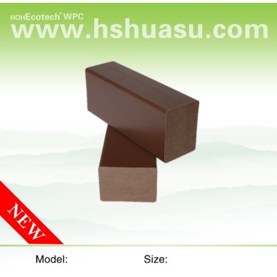 No grooves solid design wood plastic composite wpc deck keel