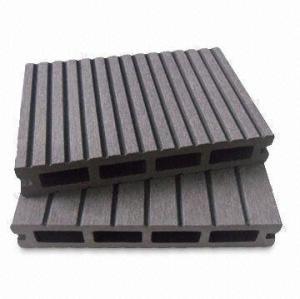 147x23mm hollow design wpc flooring wood plastic composite wpc decking floor