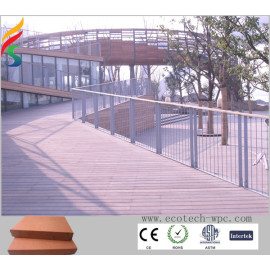 outdoor WPC grooved deck