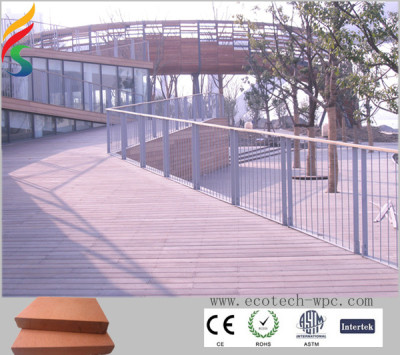 outdoor WPC grooved deck