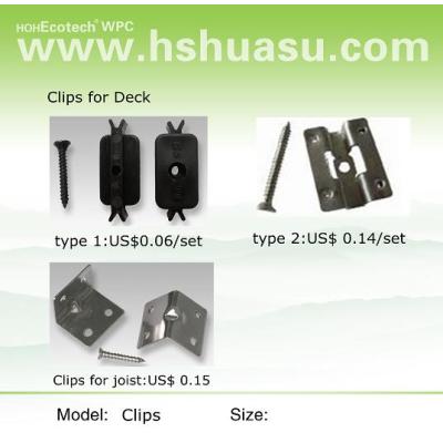 wpc accessory-plastic fastener for wpc decking