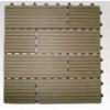 Outdoor Interlocking grooved easy install DIY WPC tile/flooring