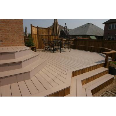 Outdoor decking wood composite flooring board