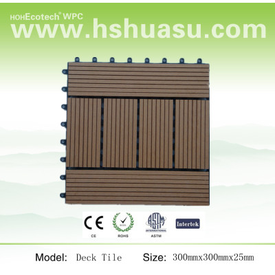 Water proof and Easy to assemble beautiful wood look wpc flooring tile