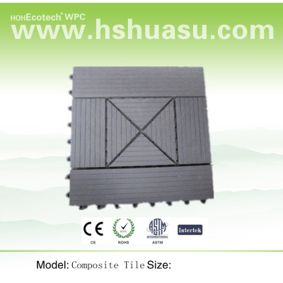eco-friendly outdoor wood plastic composite wpc tiles