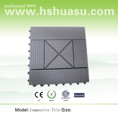 eco-friendly outdoor wood plastic composite wpc tiles