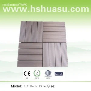 WPC Bathroom Tile Flooring