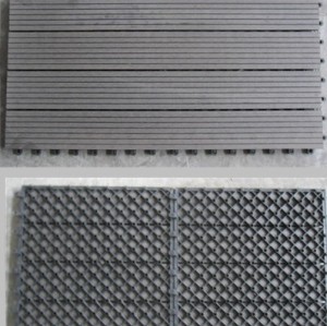 Anti-UV DIY Wood Plastic Composite deck tiles