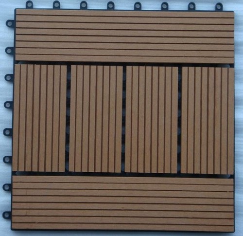 Waterproof Wood Plastic Composite Tiles for Outdoor Decoration
