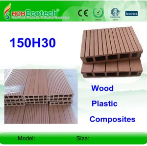 HOLLOW wpc decking outdoor  wpc decking /flooring