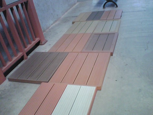 Hot! different size decking tiles  wpc tiles