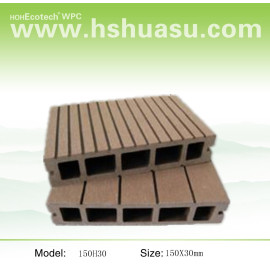 150x30mm HOLLOW wpc decking outdoor  wpc decking /flooring