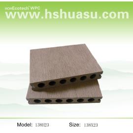 138x23mm wood plastic composite flooring  wpc decking outdoor  wpc decking /flooring