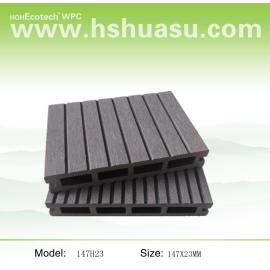 147x23mm wood plastic composite flooring  wpc decking outdoor  wpc decking /flooring