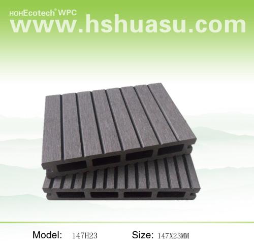 147x23mm wood plastic composite flooring  wpc decking outdoor  wpc decking /flooring