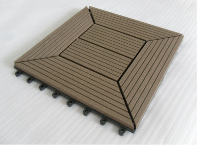 Different design 300x300mm WPC decking/flooring tiles