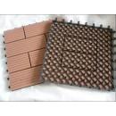 300x300mm indoor and outdoor WPC decking/flooring tiles