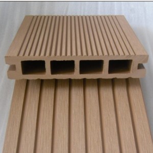 Hollow 135x25mm wpc decking installation eco-Friendly outdoor composite deck wpc Flooring