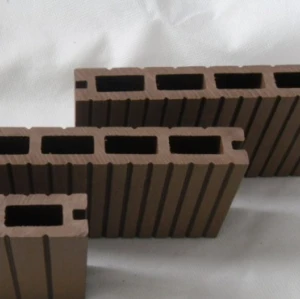 147x23mm Hollow wpc decking /flooring board