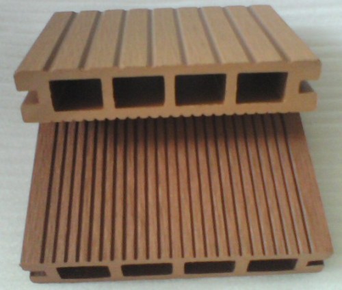 135x25mm outdoor   Hollow wpc decking /flooring board