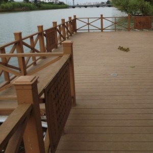 WATERPROOF WPC project   Hollow wpc decking /flooring board
