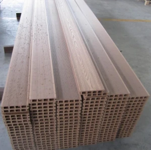 Pallet package color to choose Hollow wpc decking /flooring board