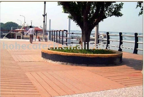 Outdoor Decorative WPC Composite Flooring, Waterproof WPC terrace decking