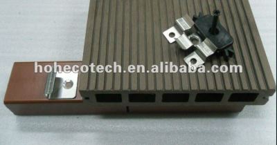 Decking del wpc clip accesorries tornillos y compuesto de madera y madera decking del wpc/wpc suelo compuesto
