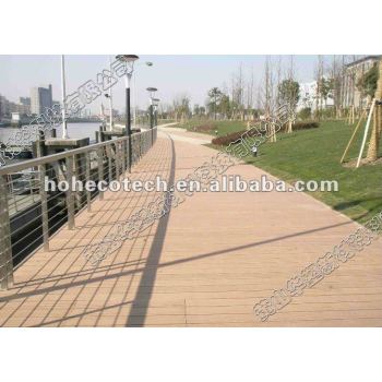 Waterproof material wood plastic composite decking/flooring (CE, ROHS, ASTM,Intertek) wpc floor tile