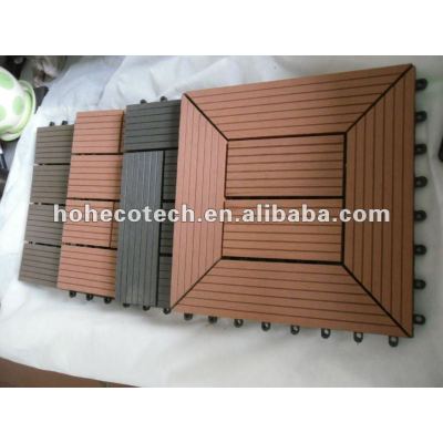 7 colors to choose Easy Installation wpc interlocking decking tiles wpc DIY decking tiles