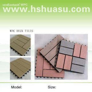 WPC interlocking tiles